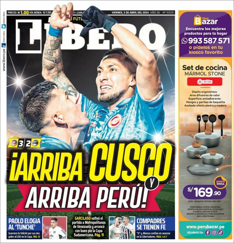 Portada de Líbero (Perú)