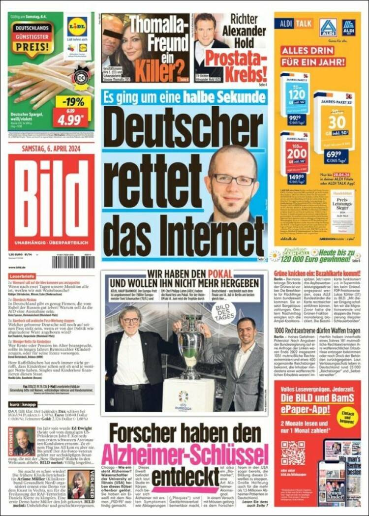 Portada de Bild (Alemania)