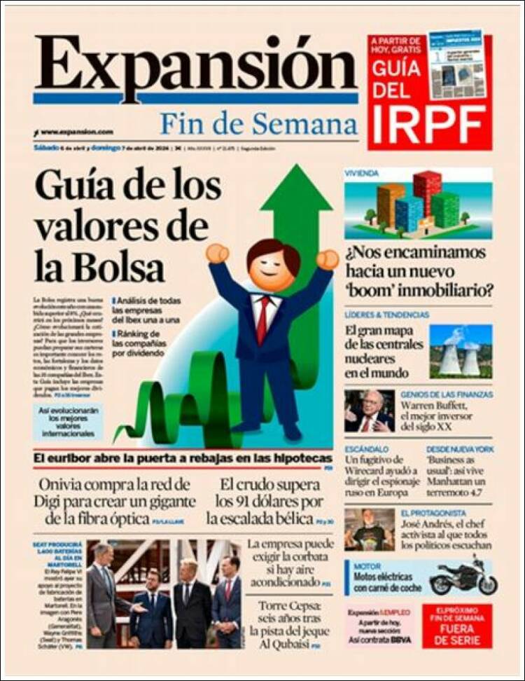 Portada de Expansión (Espa&ntilde;a)