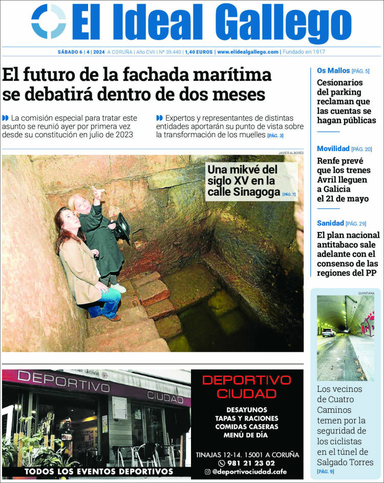Portada de El Ideal Gallego (España)