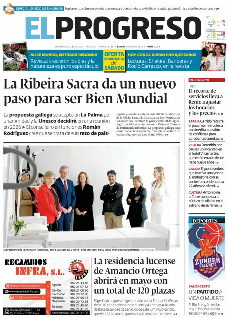 Portada de El Progreso (España)
