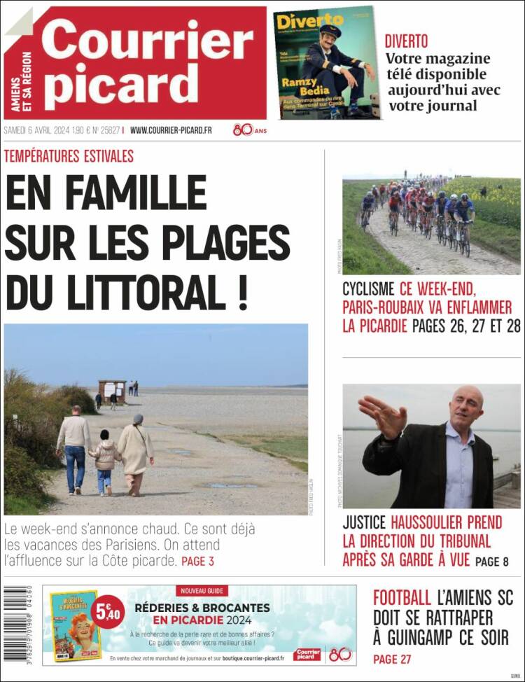 Portada de Courrier Picard (Francia)