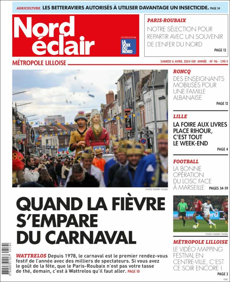 Portada de Nord Éclair (Francia)