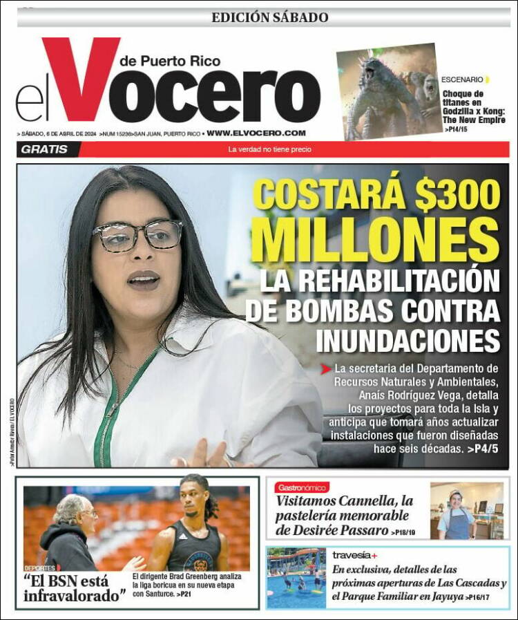 Portada de Vocero (Puerto Rico)