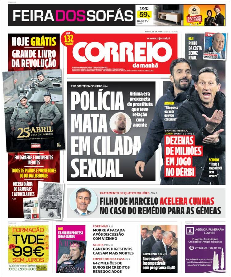 Portada de Correio da Manhã (Portugal)