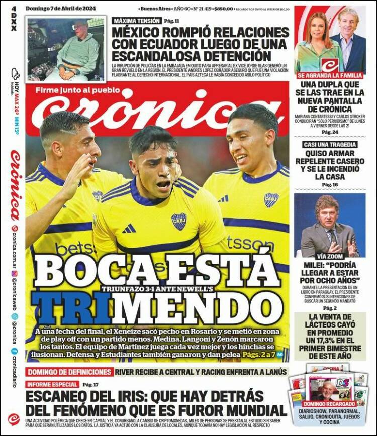 Portada de La Voz del Chaco (Argentina)