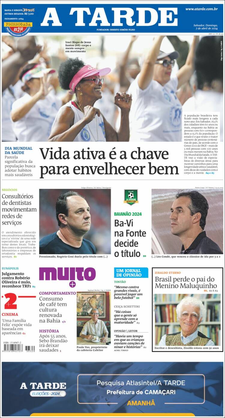 Portada de Diário A Tarde (Brasil)