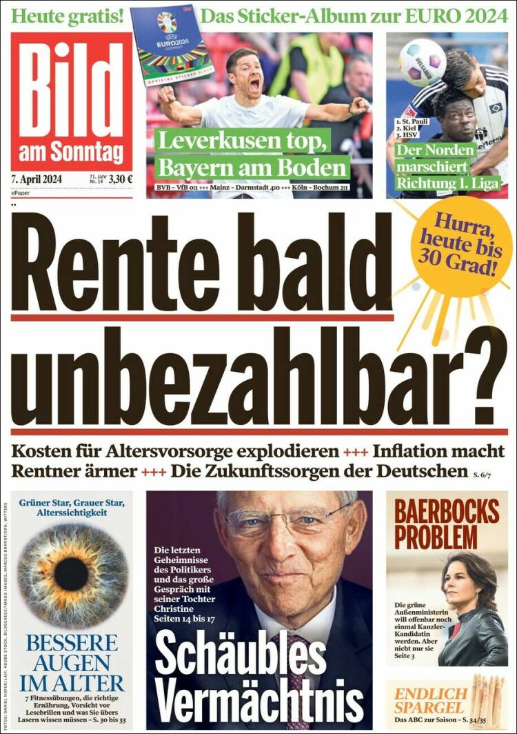Portada de Bild (Alemania)