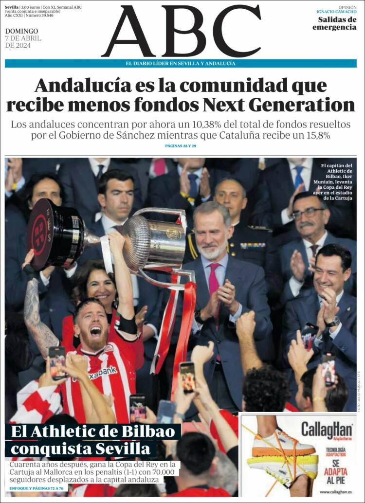 Portada de ABC - Sevilla (España)
