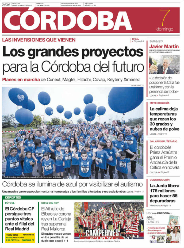 Portada de Diario de Córdoba (España)