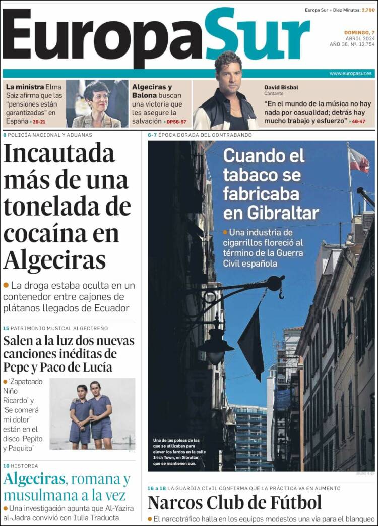 Portada de Europa Sur (España)