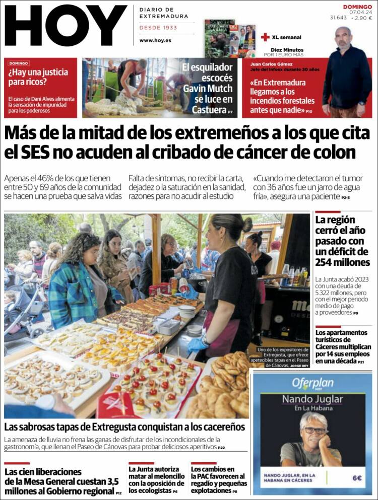 Portada de Hoy - Caceres (España)