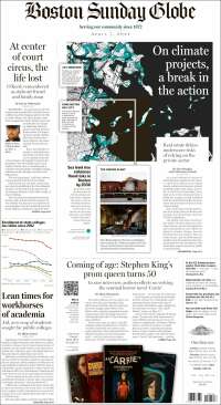 Portada de Boston Globe (USA)