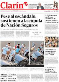 Portada de Clarín (Argentina)