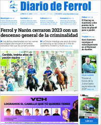 Portada de Diario de Ferrol (España)