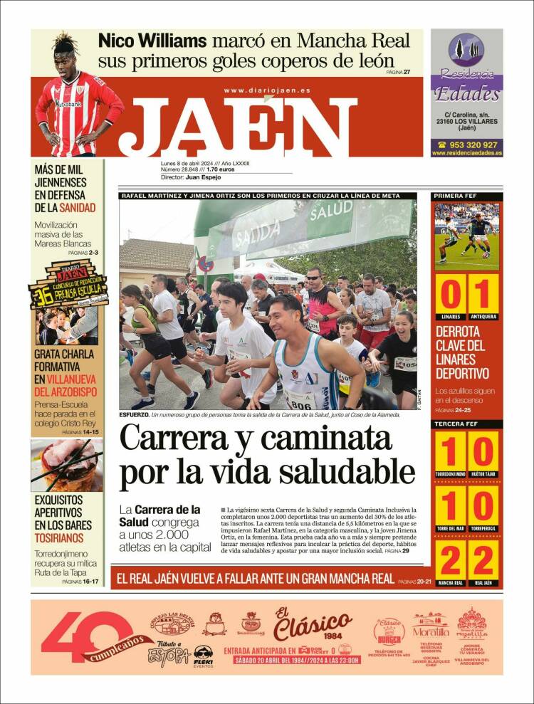 Portada de Diario Jaén (España)