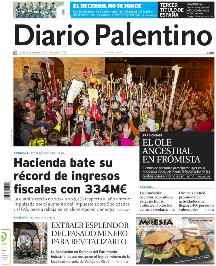 Portada de Diario Palentino (España)