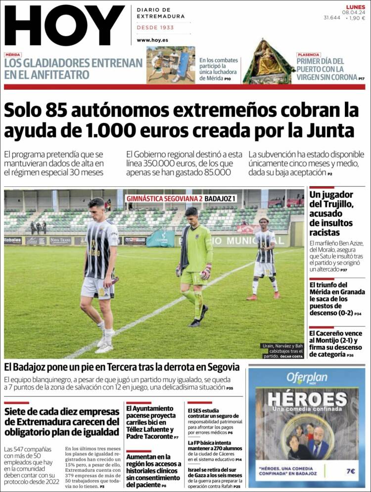 Portada de Hoy - Caceres (España)