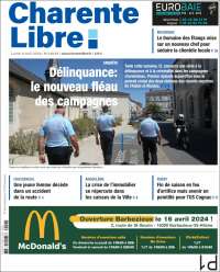 Portada de Charente Libre (France)