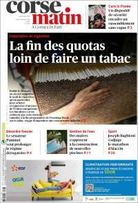 Portada de Corse-Matin (France)