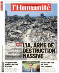 Portada de l'Humanite (France)