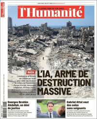 Portada de l'Humanite (Francia)