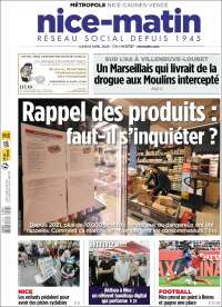 Portada de Nice-Matin (Francia)