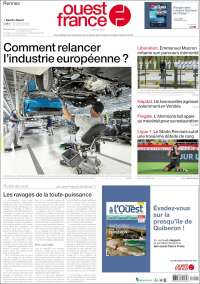 Portada de Ouest France (Francia)