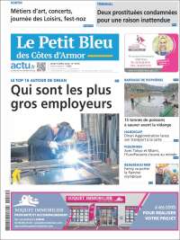 Portada de Le Petit Bleu (Francia)