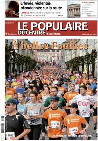 Portada de Le Populaire du Centre (Francia)