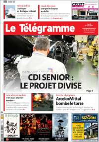 Portada de Télégramme (Francia)