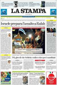 Portada de La Stampa (Italy)