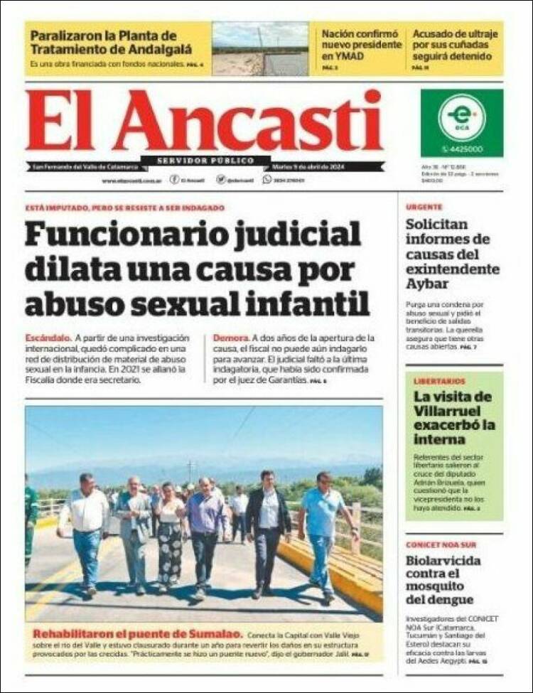 Portada de El Ancasti (Argentina)