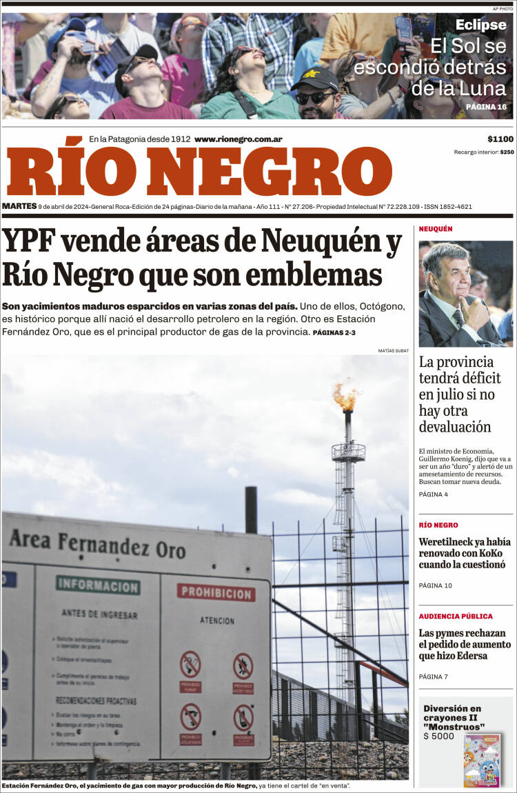 Portada de Rio Negro (Argentina)