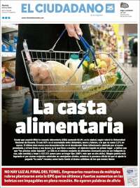 Portada de Diario El Ciudadano (Argentina)