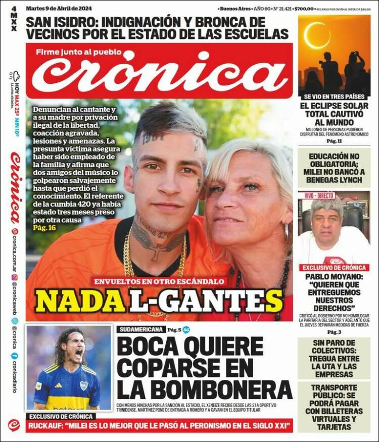 Portada de La Voz del Chaco (Argentina)