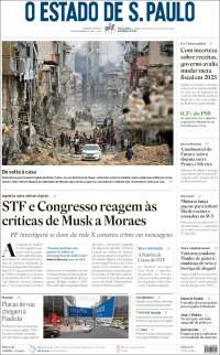 Portada de O Estado de São Paulo (Brasil)