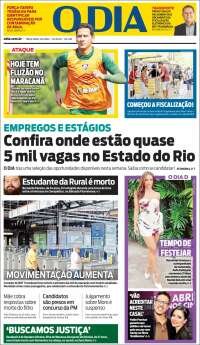 Portada de O Dia (Brasil)