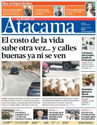 Portada de Diario de Atacama (Chile)