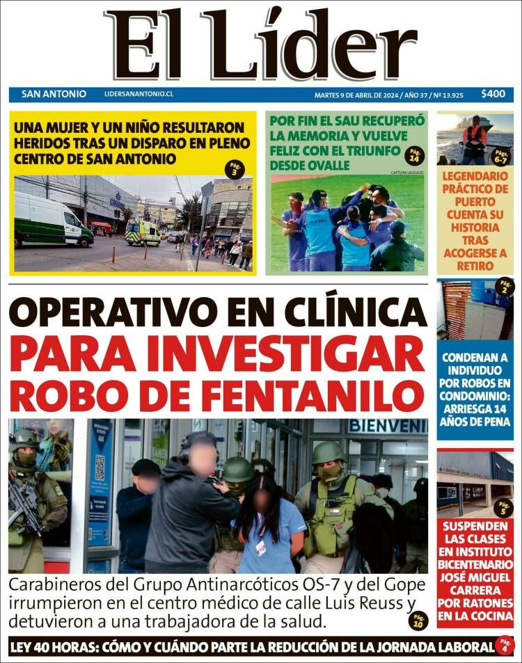 Portada de Lider de San Antonio (Chile)