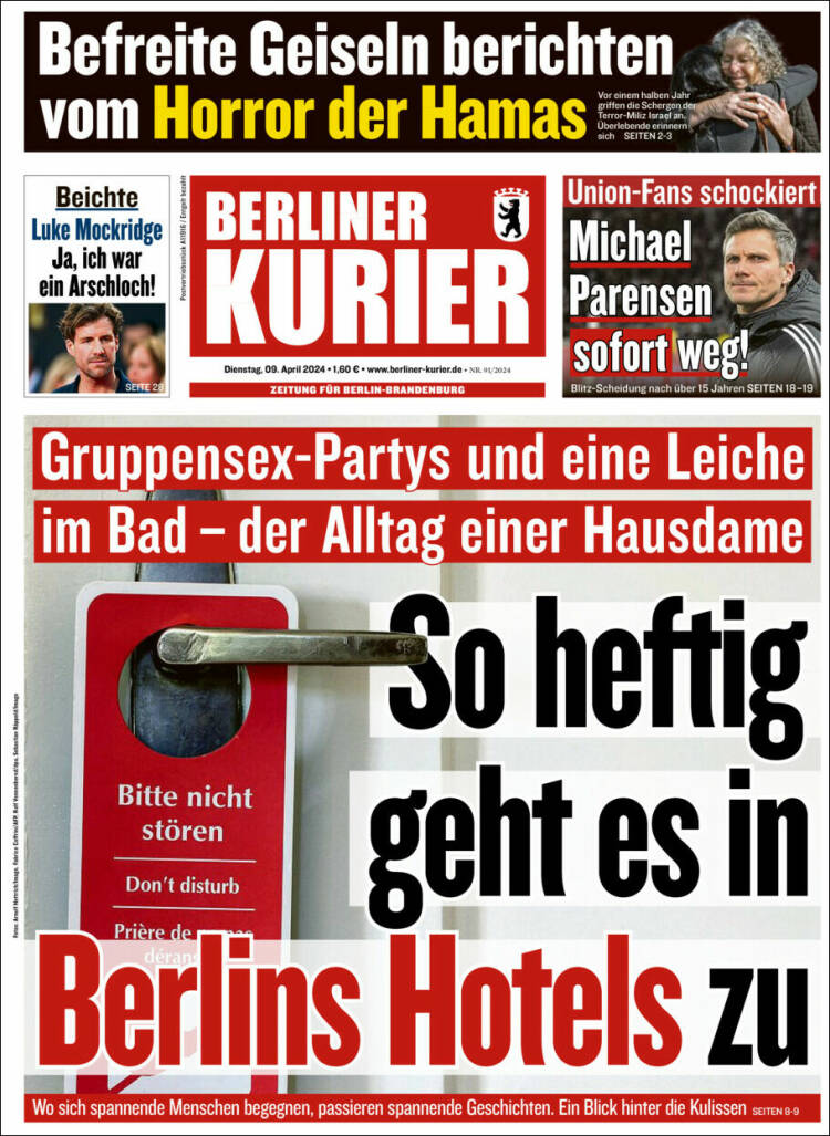 Portada de Berliner Kurier - Startseite BK (Alemania)