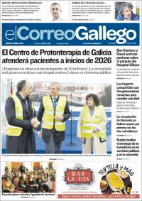 Portada de El Correo Gallego (España)