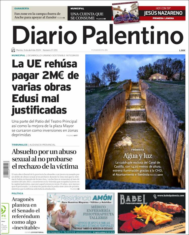 Portada de Diario Palentino (España)