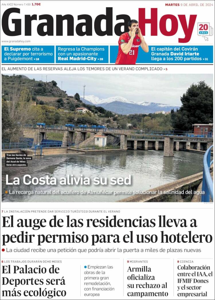 Portada de Granada Hoy (España)