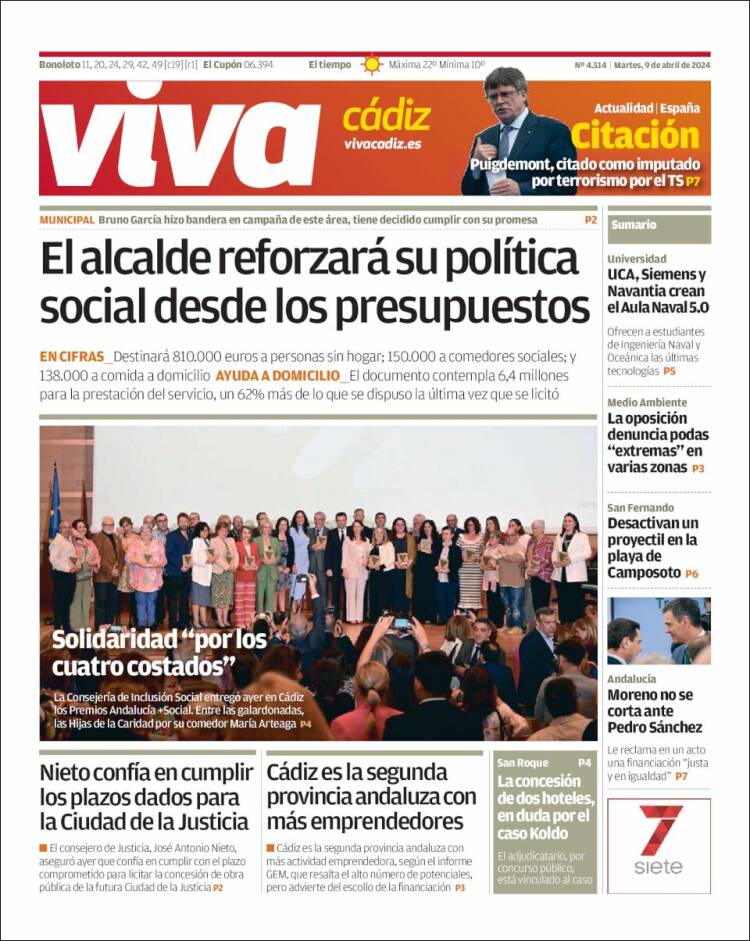 Portada de Información - Cadiz (España)