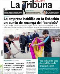 Portada de La Tribuna de Albacete (España)