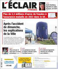 Portada de L'Eclair des Pyrénées (France)