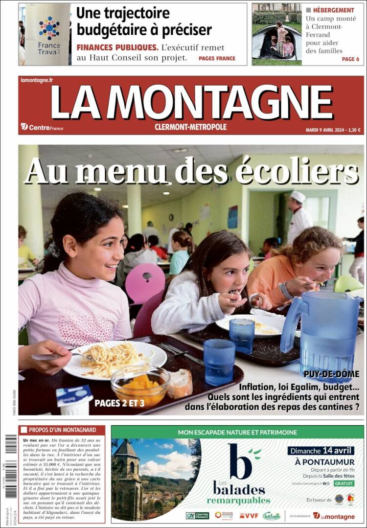Portada de La Montagne (Francia)