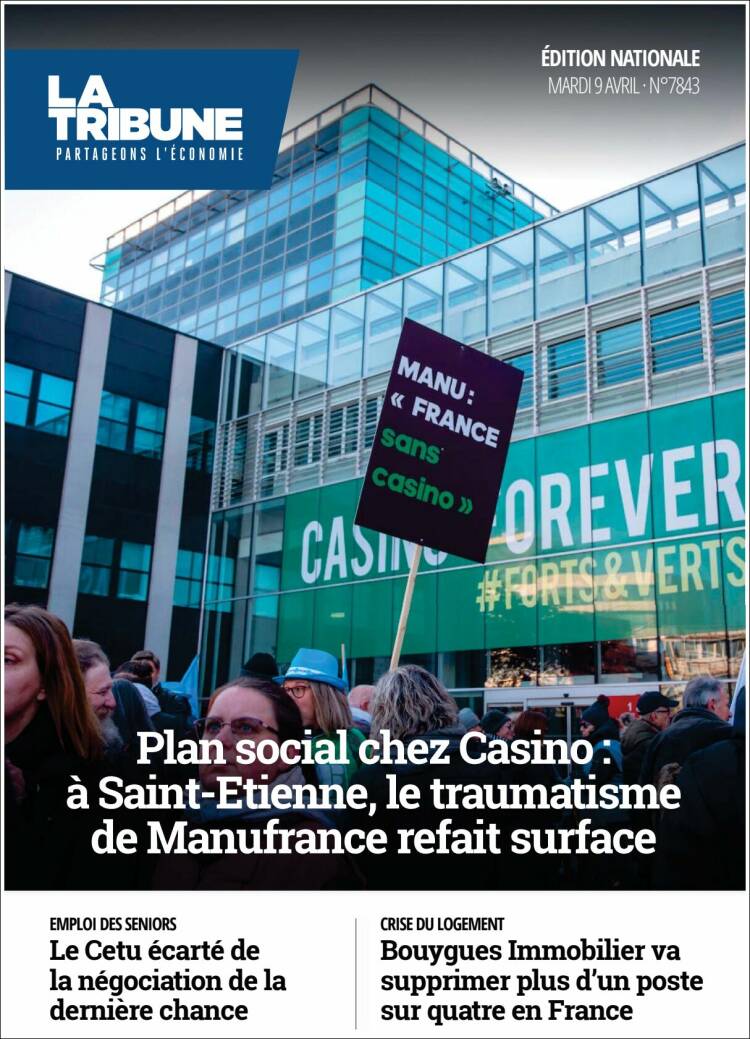 Portada de La Tribune (Francia)