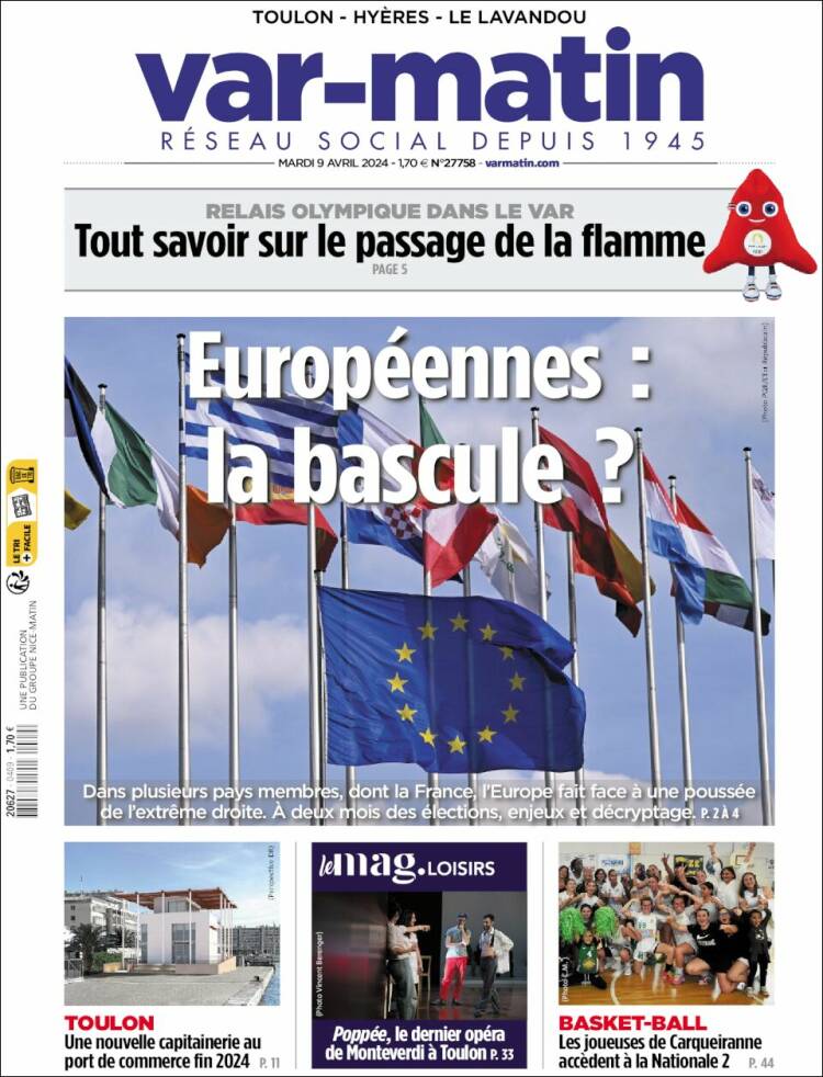 Portada de Var-Matin (Francia)